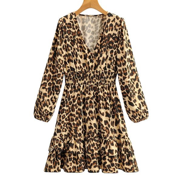 summer women dress deep v-neck leopard female long sleeve casual pleated es a-line size l 210524, Black;gray
summer women dress deep v-neck leopard female long sleeve casual pleated es a-line size l 210524, Black;gray