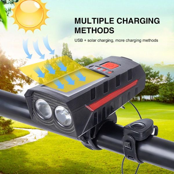 portable light mountain bike lights t6 headlight usb solar charging mtb road bicycle front head lamp with horn
portable light mountain bike lights t6 headlight usb solar charging mtb road bicycle front head lamp with horn