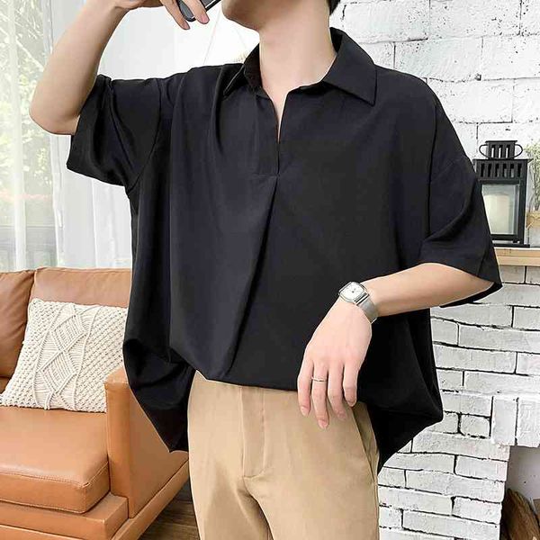 summer men's pattern short sleeve cool shirt french cuff brand clothing fashion loose solid color shirts big size -5xl 210705, White;black
summer men's pattern short sleeve cool shirt french cuff brand clothing fashion loose solid color shirts big size -5xl 210705, White;black
