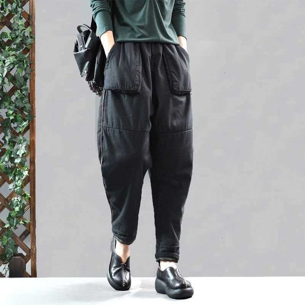 women's jumpsuits & rompers autumn winter arts style women warm thicken cotton harem pants femme elastic waist linen loose vintage v177, Black;white
women's jumpsuits & rompers autumn winter arts style women warm thicken cotton harem pants femme elastic waist linen loose vintage v177, Black;white