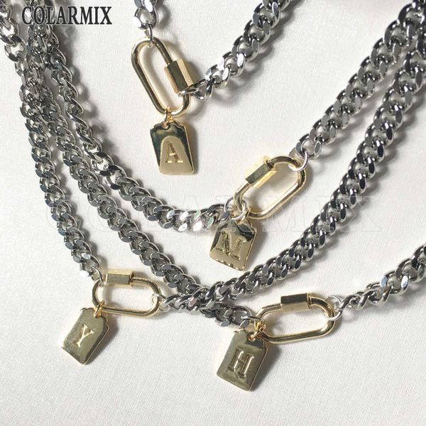 10 letters alphabets big chain jewelry 40.5 cm length not fade color necklace women 9630, Silver
10 letters alphabets big chain jewelry 40.5 cm length not fade color necklace women 9630, Silver