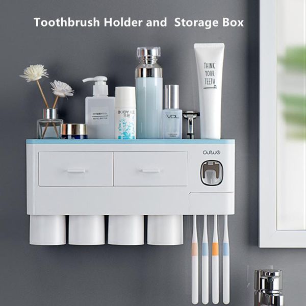 toothbrush holder automatic toothpaste dispenser with cup wall mount storage rack bathroom accessories holders
toothbrush holder automatic toothpaste dispenser with cup wall mount storage rack bathroom accessories holders