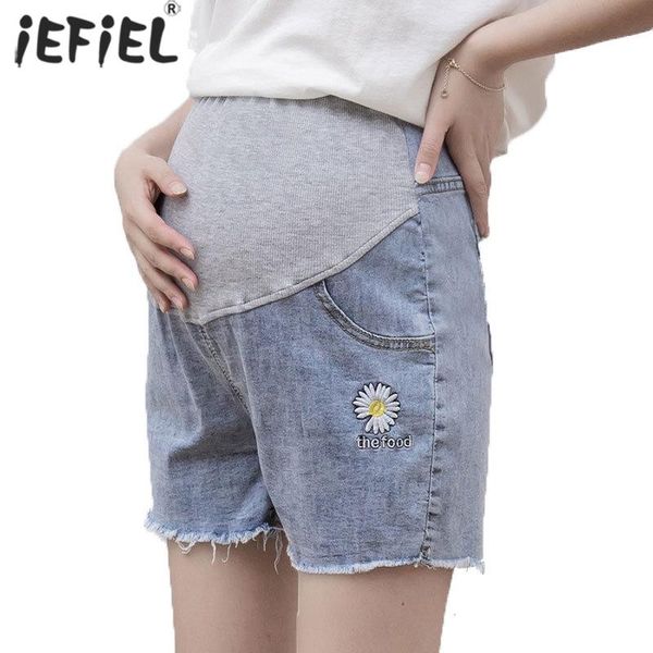 summer cotton maternity belly short pant pregnant women denim shorts pregnancy jean daisy trouser adjustable clothes bottoms, White
summer cotton maternity belly short pant pregnant women denim shorts pregnancy jean daisy trouser adjustable clothes bottoms, White