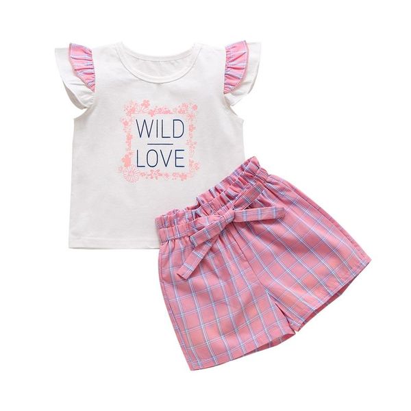 summer children's clothing toddler kids baby girls letter print sleeveless t-shirt +bowknot shorts outfits clothes set sets, White
summer children's clothing toddler kids baby girls letter print sleeveless t-shirt +bowknot shorts outfits clothes set sets, White