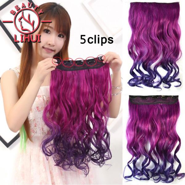 synthetic wigs lihui 20inch clip-on hair colored strands of wavy clip in natural fake 5 clips, Black
synthetic wigs lihui 20inch clip-on hair colored strands of wavy clip in natural fake 5 clips, Black