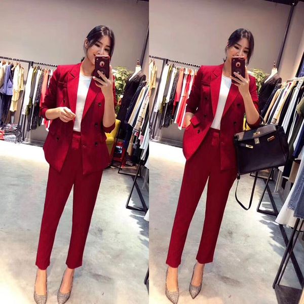 women's suits & blazers autumn and winter fashion wild self-cultivation ladies temperament jacket european station small suit professio, White;black
women's suits & blazers autumn and winter fashion wild self-cultivation ladies temperament jacket european station small suit professio, White;black