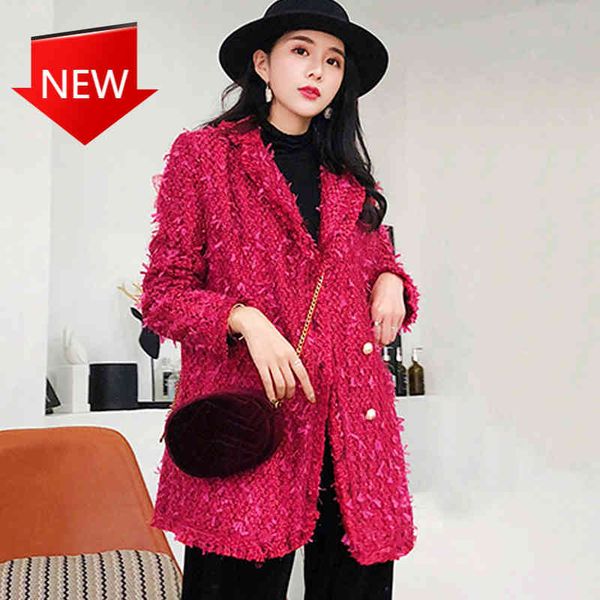 jackets small red fragrance in the female jacket fringed tweed feather silk weaving, Black;brown
jackets small red fragrance in the female jacket fringed tweed feather silk weaving, Black;brown
