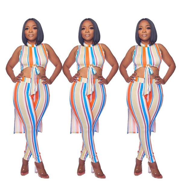 women's tracksuits fnoce summer sets fashion two piece striped prints swallowtail vest mid-waist pencil tigth pants two-piece set, Gray
women's tracksuits fnoce summer sets fashion two piece striped prints swallowtail vest mid-waist pencil tigth pants two-piece set, Gray