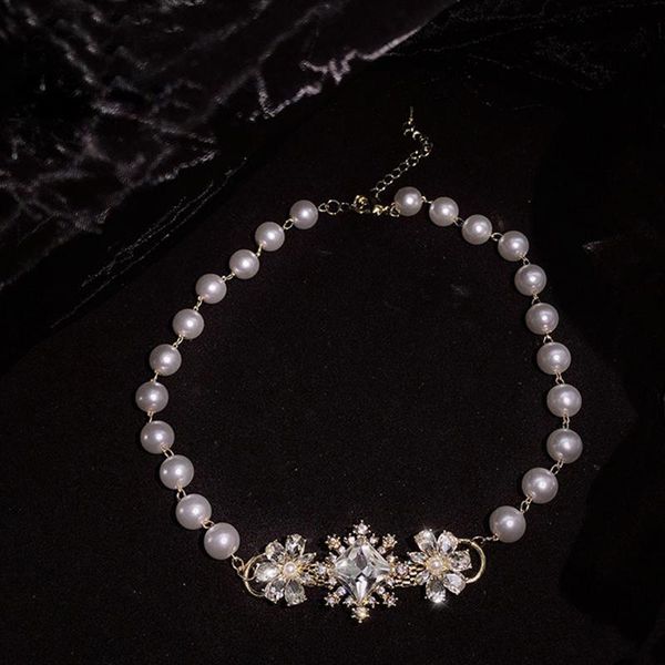 elegant luxury pearl beads clavicle choker necklace women girls fashion flower rhinestone crystal short party jewelry chokers, Golden;silver
elegant luxury pearl beads clavicle choker necklace women girls fashion flower rhinestone crystal short party jewelry chokers, Golden;silver