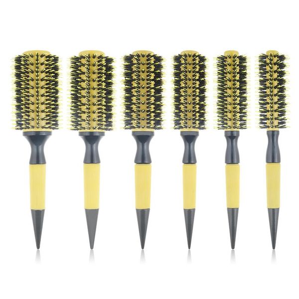 hair brushes custom beauty salon hairdressing tool shining yellow bristle curling massage comb six size brush for, Silver
hair brushes custom beauty salon hairdressing tool shining yellow bristle curling massage comb six size brush for, Silver