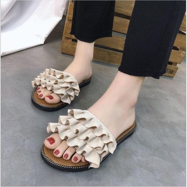 slippers lotus leaf women's 2021 summer style outer wear flip-flops casual ladies flat sandals and, Black
slippers lotus leaf women's 2021 summer style outer wear flip-flops casual ladies flat sandals and, Black
