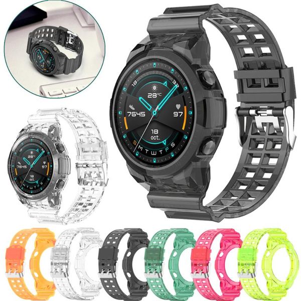 watch bands 2in1 for huawei gt 2 46mm strap tpu soft band watchband glacier transparent with protective case integrated, Black;brown
watch bands 2in1 for huawei gt 2 46mm strap tpu soft band watchband glacier transparent with protective case integrated, Black;brown