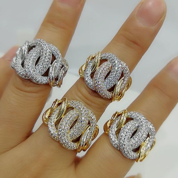 godki luxury link chain bold rings with zirconia stones 2020 women engagement party jewelry high quality, Slivery;golden
godki luxury link chain bold rings with zirconia stones 2020 women engagement party jewelry high quality, Slivery;golden