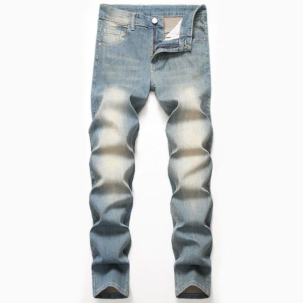 men's jeans straight stretch large skinny ripped slim denim pencil pants hip-hop trousers fashion cowboy men, Blue
men's jeans straight stretch large skinny ripped slim denim pencil pants hip-hop trousers fashion cowboy men, Blue