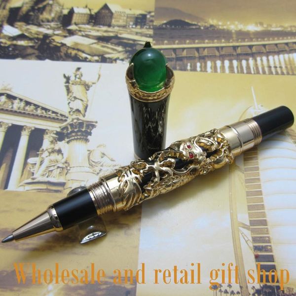 jinhao h700 dragon king play pearl roller ball pen beautiful retro culture metal gift ballpoint pens, Blue;orange
jinhao h700 dragon king play pearl roller ball pen beautiful retro culture metal gift ballpoint pens, Blue;orange