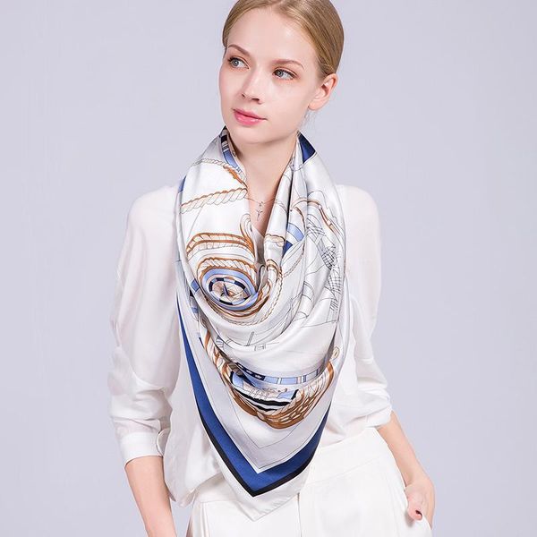 scarves large bandana natural silk square scarf for women print 100% pure shawl wraps ladies luxury design 135x135cm, Blue;gray
scarves large bandana natural silk square scarf for women print 100% pure shawl wraps ladies luxury design 135x135cm, Blue;gray