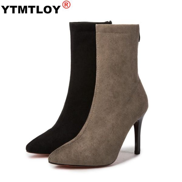 boots mid-barrel elastic pointed toe thin heels for women mujer black ankle stretch fabric winter high heel rome
boots mid-barrel elastic pointed toe thin heels for women mujer black ankle stretch fabric winter high heel rome