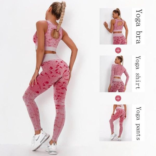 yoga outfit women's camou seamless sportswear fitness sets long sleeve leggings sports bra gym stripe clothing workout set sport suit
yoga outfit women's camou seamless sportswear fitness sets long sleeve leggings sports bra gym stripe clothing workout set sport suit