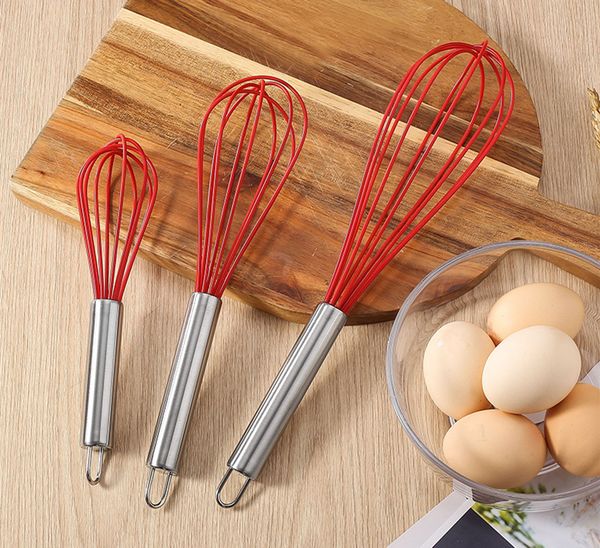 8/10/12 inch egg beater tool silicone stainless steel hand eggs mixer household whisk stirrer
8/10/12 inch egg beater tool silicone stainless steel hand eggs mixer household whisk stirrer