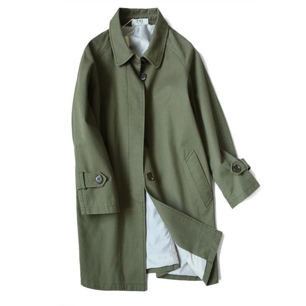 women's trench coats elegant coat women cotton casual fashion windbreaker feminino long 2021 autumn winter outerwear female, Tan;black
women's trench coats elegant coat women cotton casual fashion windbreaker feminino long 2021 autumn winter outerwear female, Tan;black