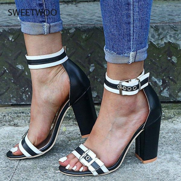 dress shoes woman open toe pumps fashion women sandals red ankle buckle strap ladies high square heel female size 35-43, Black
dress shoes woman open toe pumps fashion women sandals red ankle buckle strap ladies high square heel female size 35-43, Black