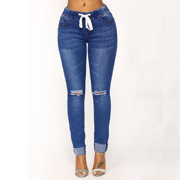women's jeans 2021 fall high waist ripped for women fashion slim stretch elastic denim pencil pants casual trousers s-2xl, Blue
women's jeans 2021 fall high waist ripped for women fashion slim stretch elastic denim pencil pants casual trousers s-2xl, Blue