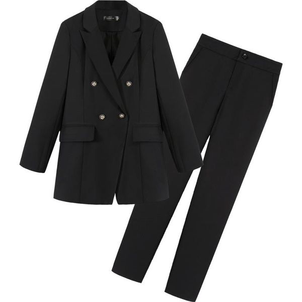 casual spring women pant suits notched collar blazer jacket pencil autumn female suit plus size 5xl women's two piece pants, White
casual spring women pant suits notched collar blazer jacket pencil autumn female suit plus size 5xl women's two piece pants, White