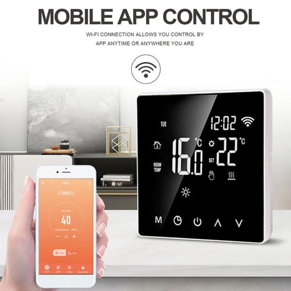 smart home control tuya wifi thermostat gas boiler electric floor heating water el lcd temperature remote for alexa
smart home control tuya wifi thermostat gas boiler electric floor heating water el lcd temperature remote for alexa