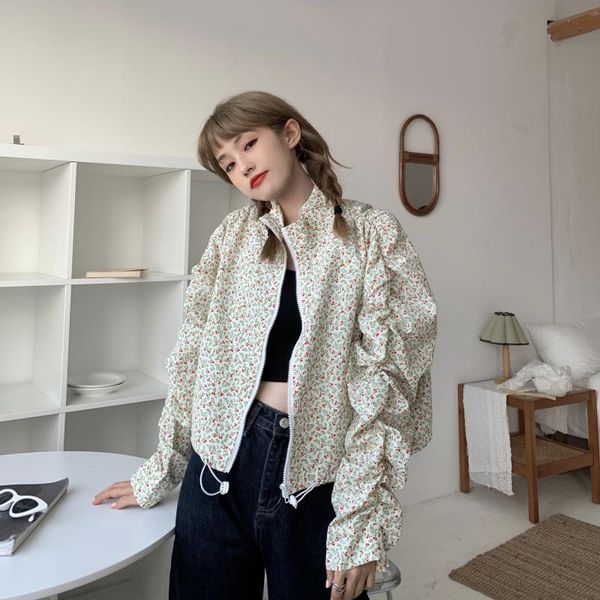 women's jackets 2021 fashion women cottagecore floral print stand collar long sleeve zip up coat casual korean sweet thin outwear, Black;brown
women's jackets 2021 fashion women cottagecore floral print stand collar long sleeve zip up coat casual korean sweet thin outwear, Black;brown