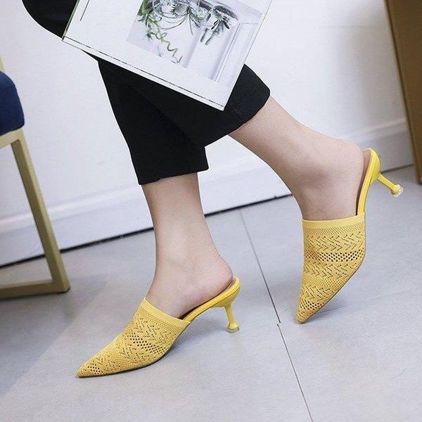 slippers breathable air mesh women shoes 2021 ladies woman pointed toe solid hollow thin high heels casual, Black
slippers breathable air mesh women shoes 2021 ladies woman pointed toe solid hollow thin high heels casual, Black