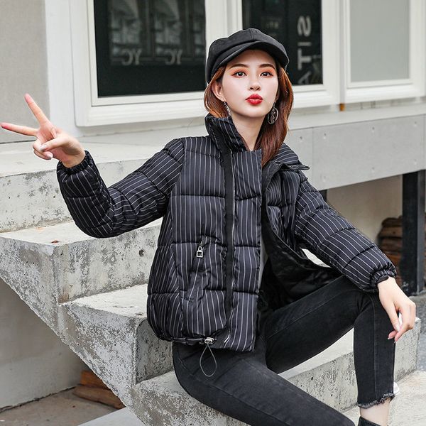 women's down & parkas short coat down women's quilted cotton small thick collar in the form of bread clothing xkmi, Black
women's down & parkas short coat down women's quilted cotton small thick collar in the form of bread clothing xkmi, Black