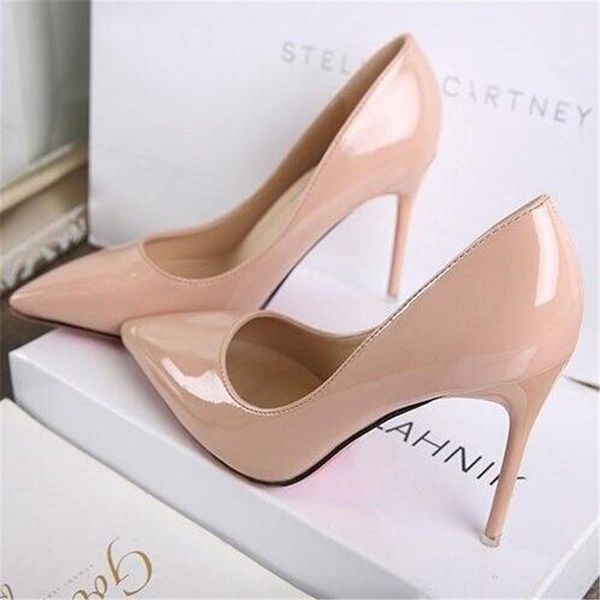 dress shoes woman pumps fashion 5/8/10cm thin high heeled leather shallow mouth pointed toe women's, Black
dress shoes woman pumps fashion 5/8/10cm thin high heeled leather shallow mouth pointed toe women's, Black