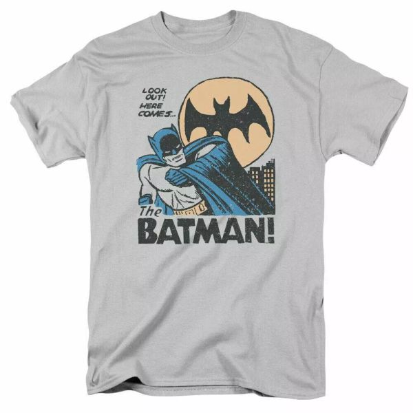 dc batman look out t shirt mens licensed dc comics tee silver, White;black
dc batman look out t shirt mens licensed dc comics tee silver, White;black