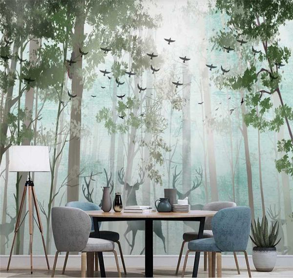 wallpapers xuesu modern simple and fresh forest elk nordic tv sofa background wall custom wallpaper 3d/5d/8d
wallpapers xuesu modern simple and fresh forest elk nordic tv sofa background wall custom wallpaper 3d/5d/8d
