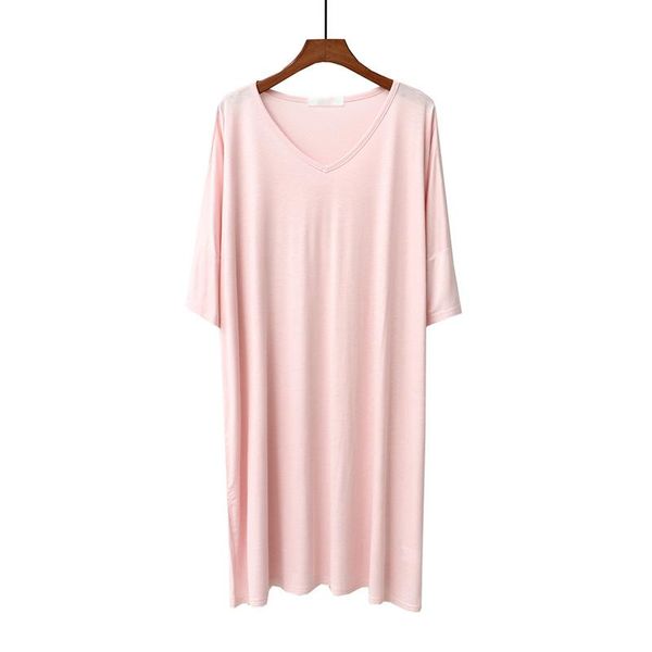 women's sleepwear women modal long nightgown large size loose v-neck nightdress summer lounge sleepshirt skirt soft intimate underwear, Black;red
women's sleepwear women modal long nightgown large size loose v-neck nightdress summer lounge sleepshirt skirt soft intimate underwear, Black;red