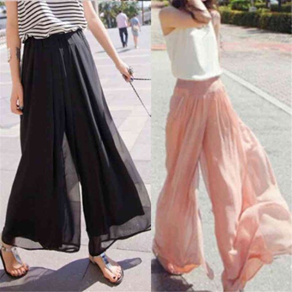 summer european style pleated womens pant wide leg loose chiffon boho female length elastic waist trousers, Black;white
summer european style pleated womens pant wide leg loose chiffon boho female length elastic waist trousers, Black;white