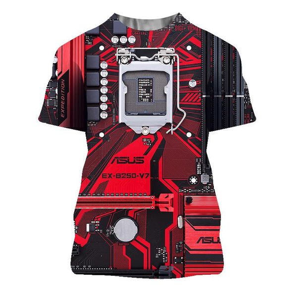 men's t-shirts electronic chip 3d printing short sleeve t-shirt clothing harajuku punk hip hop style customized o-neck oversized top, White;black
men's t-shirts electronic chip 3d printing short sleeve t-shirt clothing harajuku punk hip hop style customized o-neck oversized top, White;black