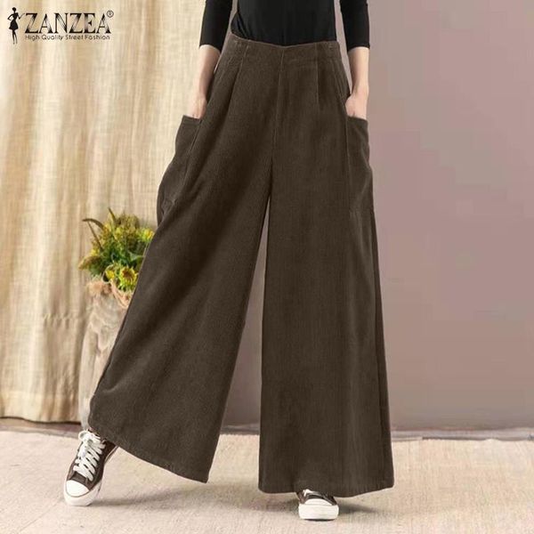 plus size zanzea vintage women high waist solid corduroy trousers spring elegant work pantalon palazzo long wide leg pants 5xl women's, Black;white
plus size zanzea vintage women high waist solid corduroy trousers spring elegant work pantalon palazzo long wide leg pants 5xl women's, Black;white