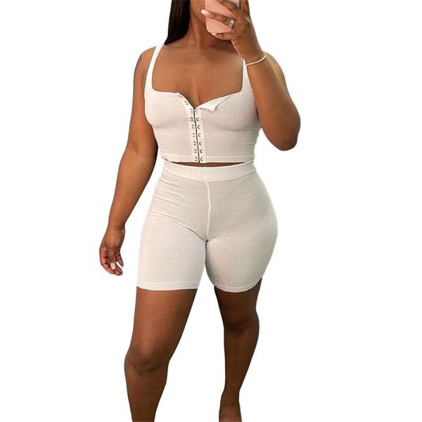 women's tracksuits women casual 2pcs clothes sets ladies solid color exposed navel vest + elastic shorts female sleeveless outfits, Gray
women's tracksuits women casual 2pcs clothes sets ladies solid color exposed navel vest + elastic shorts female sleeveless outfits, Gray