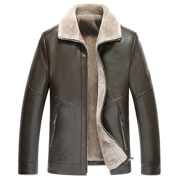 men's fur & faux plus size 8xl 7xl 6xl 5xl 4xl men leather jacket man parkas 2021 winter wool liner warm zipper male coat 1886, Black
men's fur & faux plus size 8xl 7xl 6xl 5xl 4xl men leather jacket man parkas 2021 winter wool liner warm zipper male coat 1886, Black