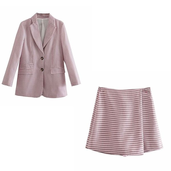 za 2 pieces casual blazer+short spring plaid office lady coat elegant fashion design women basic outfit long coats 210531, White
za 2 pieces casual blazer+short spring plaid office lady coat elegant fashion design women basic outfit long coats 210531, White