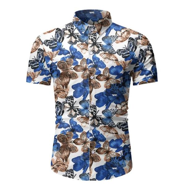 men's casual shirts beach men summer printed shirt button short sleeve hawaiian streetwear male camisa masculina #30, White;black
men's casual shirts beach men summer printed shirt button short sleeve hawaiian streetwear male camisa masculina #30, White;black