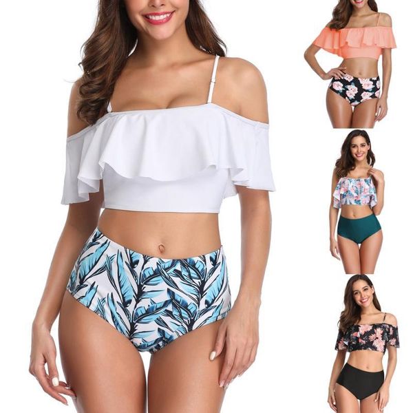 off shoulder bikini women leaf print swimwear push up swimsuit ruffle biquini high waist bikinis pad bathing suit s-2xl, White;black
off shoulder bikini women leaf print swimwear push up swimsuit ruffle biquini high waist bikinis pad bathing suit s-2xl, White;black