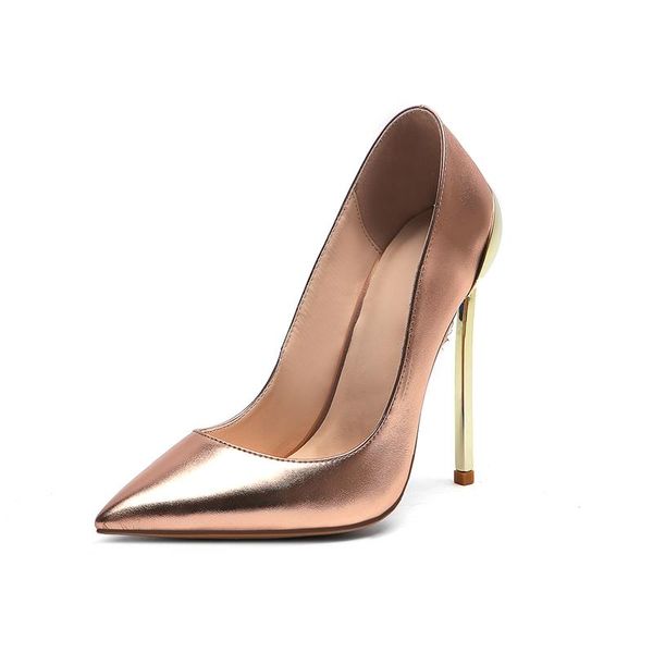 fashion women pumps 12cm high thin heels pointed toe party dress shoes lady sliver gold, Black 
fashion women pumps 12cm high thin heels pointed toe party dress shoes lady sliver gold, Black