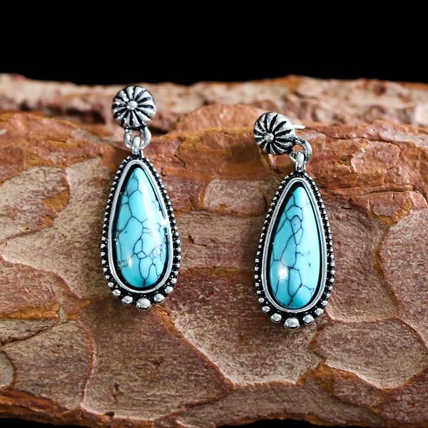 dangle & chandelier ethnic bohemian teardrop turquoises earring silver color drop statement earrings for women party gift
dangle & chandelier ethnic bohemian teardrop turquoises earring silver color drop statement earrings for women party gift