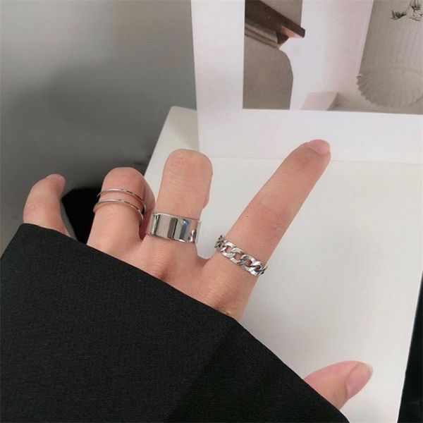 designer rings 3pcs/set punk metal geometry circle open silver color hollow chain fingers women men adjustable party gift jewelry, Golden;silver
designer rings 3pcs/set punk metal geometry circle open silver color hollow chain fingers women men adjustable party gift jewelry, Golden;silver
