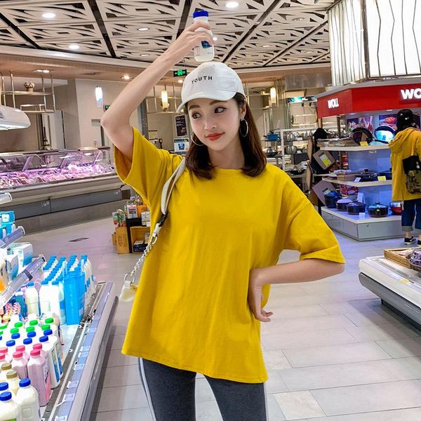 women's t-shirt summer japanese short-sleeved pure color girl oversized egirl grunge aesthetic streetwear graphic tees korean fashion, White
women's t-shirt summer japanese short-sleeved pure color girl oversized egirl grunge aesthetic streetwear graphic tees korean fashion, White