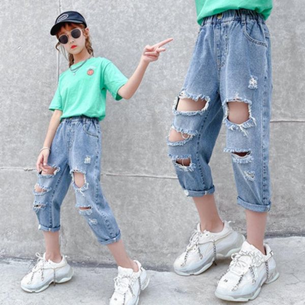 jeans children's pants girls thin ripped cropped fashion holes short denim summer 6 8 10 11 12 yrs kids costume, Blue
jeans children's pants girls thin ripped cropped fashion holes short denim summer 6 8 10 11 12 yrs kids costume, Blue