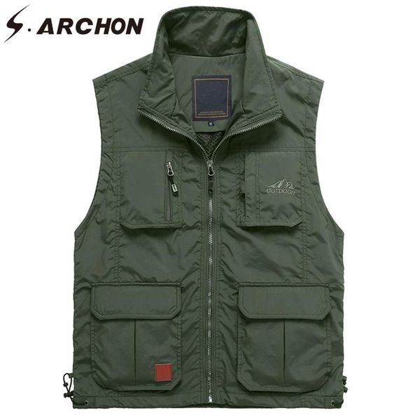 men's vests s.archon military vest men multi pocket waistcoat pography sleeveless casual cargo tactical army solider outwear, Black;white
men's vests s.archon military vest men multi pocket waistcoat pography sleeveless casual cargo tactical army solider outwear, Black;white