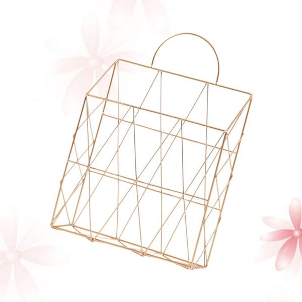 iron magazine handle storage basket wall hanging deskbooks spapers holder (golden) laundry & organization
iron magazine handle storage basket wall hanging deskbooks spapers holder (golden) laundry & organization